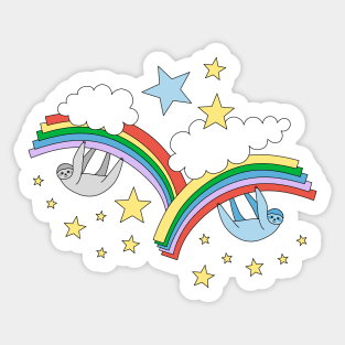 Rainbow Sloths Sticker